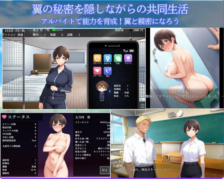 【PC/官中/日式/SLG游戏/767M】 雌堕NTR男生宿舍 ～入读男校的女装少女～  Ver1.02 官中版+日式SLG游戏+767M