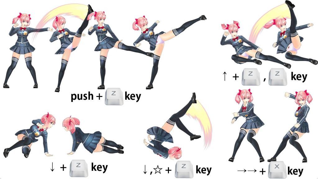 【PC/生肉/日式/ACT游戏/3.20G】 格斗少女樱R（Fighting Girl Sakura-R）Ver2.03 生肉版 完全版+存档+日式ACT游戏+3.20G
